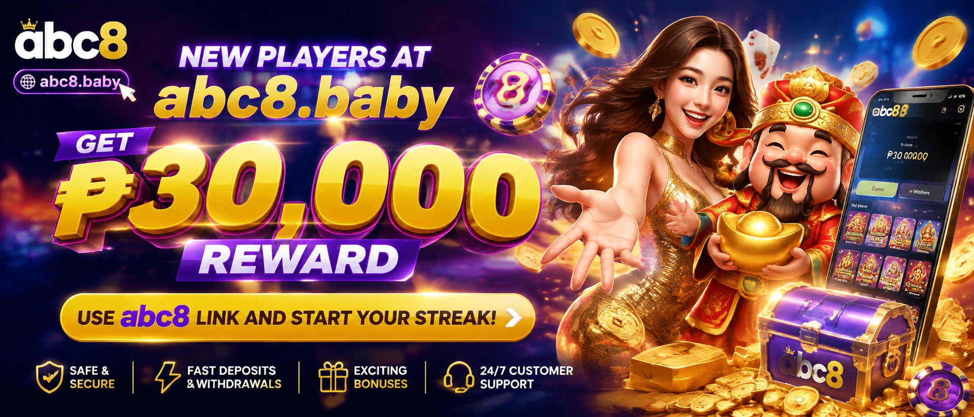 abc8.baby Philippines Mobile Casino Hero